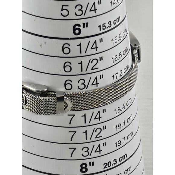 Eddie Bauer Ladies Petite Quartz Watch Mesh Band New Battery Running - Picture 8 of 11